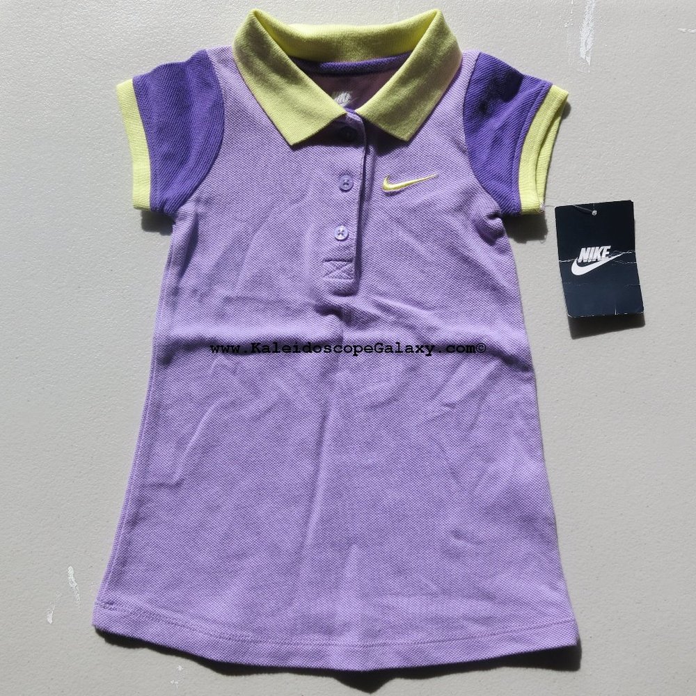 Nike Girls 2T Dress Purple Yellow Adorable